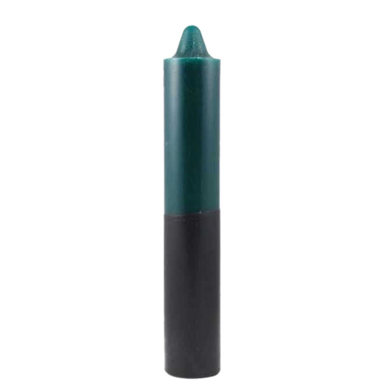 Reversible Green/Black Jumbo Candle, 9''