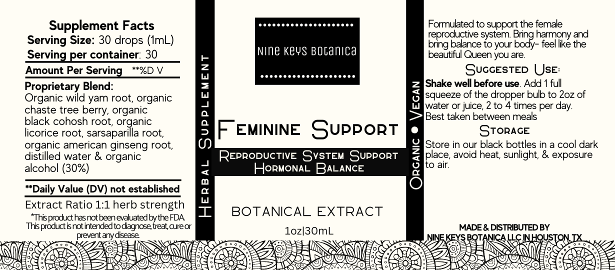 Feminine Support, Organic Herb Extract
