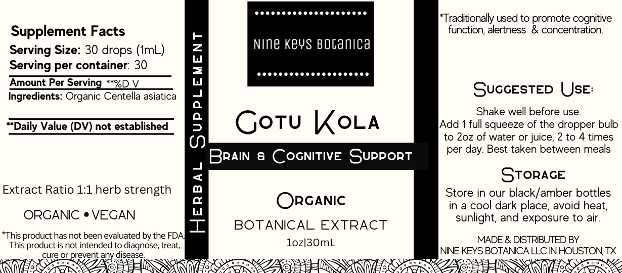 Organic Gotu Kola Herb Extract