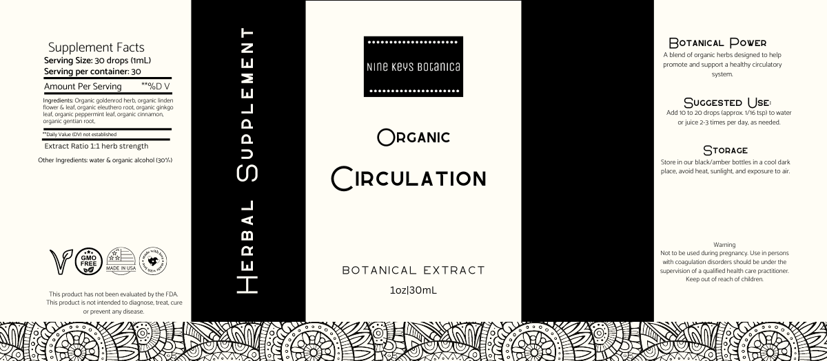 Circulation Support, Organic Herb Extract