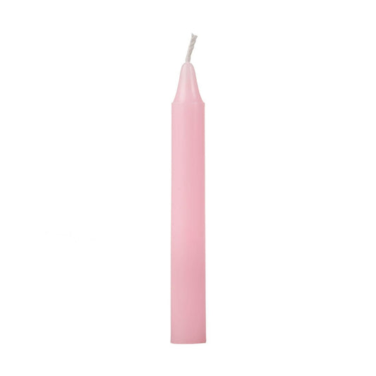 Pink Taper Candle, 6''