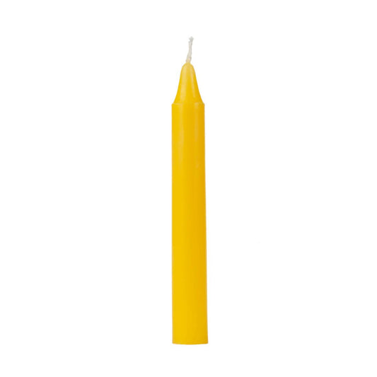 Yellow Taper Candle, 6''