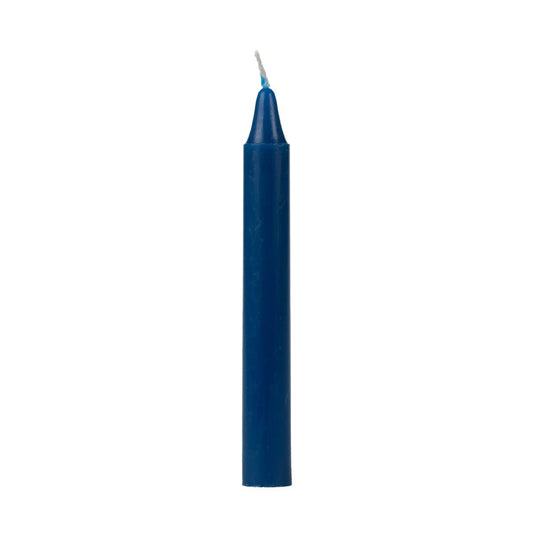 Dark Blue Chime Candle, 4"