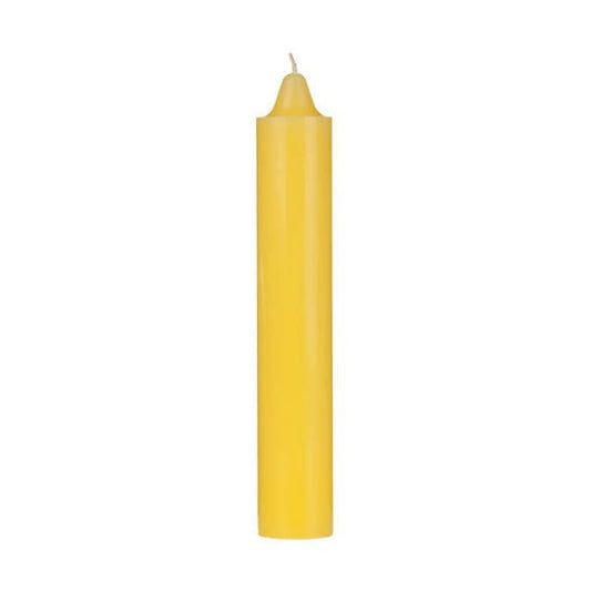 Yellow Jumbo Candle, 9''