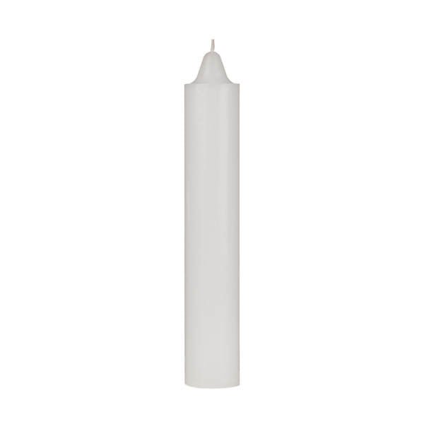 White Jumbo Candle, 9''