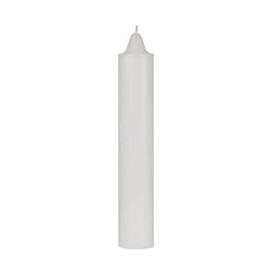 White Jumbo Candle, 9''